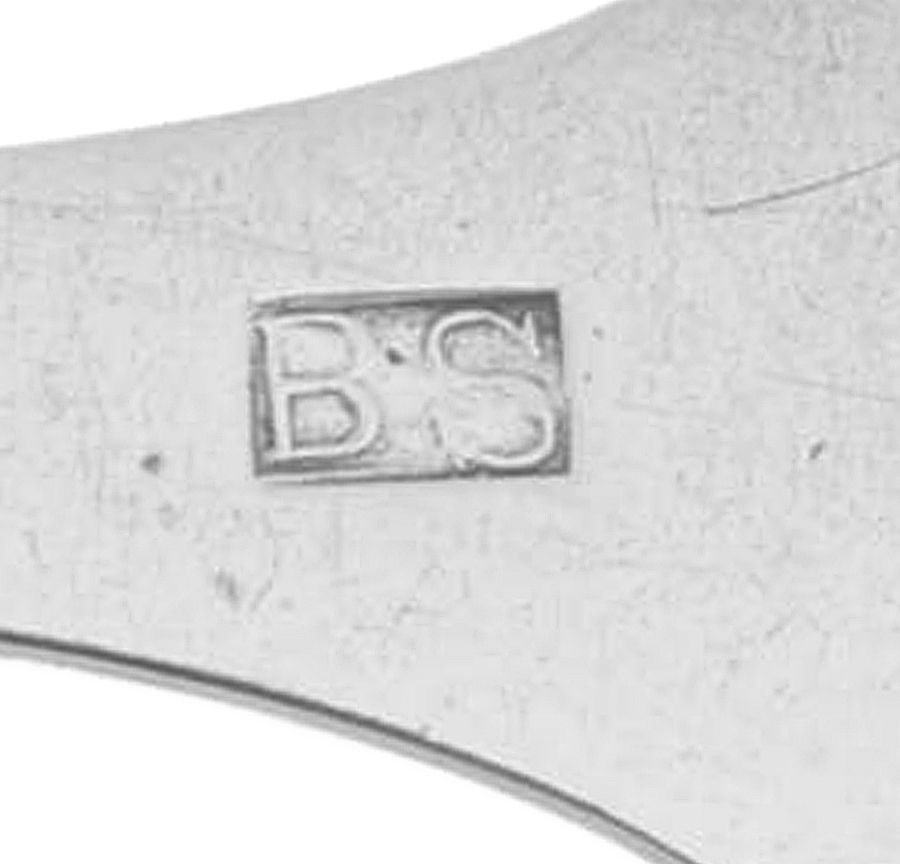 Coin Silver Flatware Tablespoon (Serving Spoon) - Set of 2 by Benjamin Sanderson-3