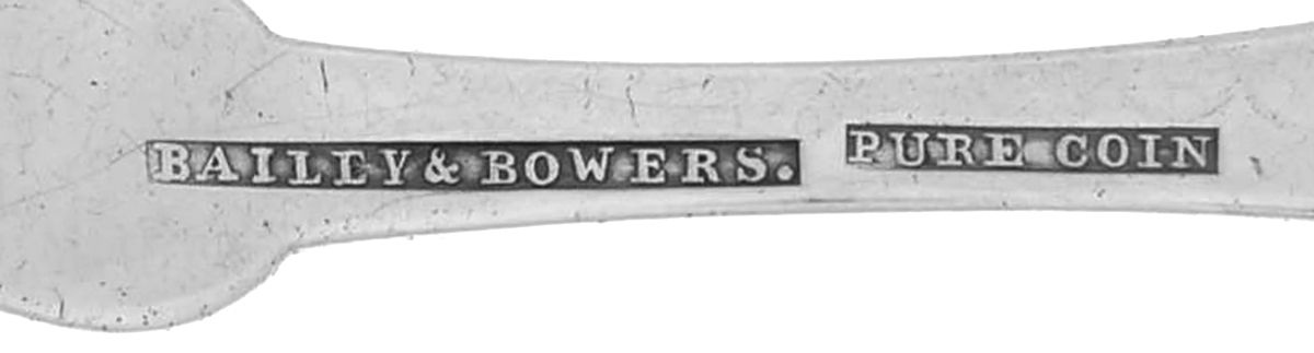 Coin Silver Flatware Dessert/Oval Soup Spoon by Bailey and Bowers-3