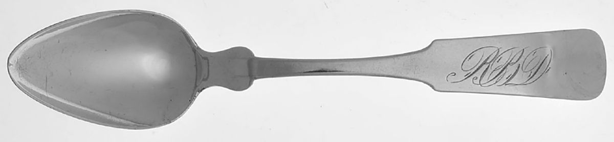 Coin Silver Flatware Teaspoon by Henry F. Bayeux-1