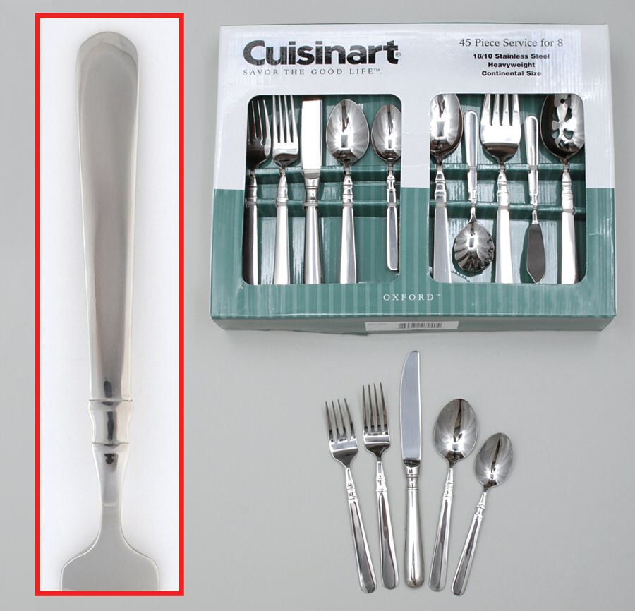 Cuisinart Flatware Oxford-Glossy (Stainless) 45 Piece Set
