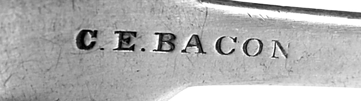 Coin Silver Flatware Teaspoon by Charles Edmund Bacon-3