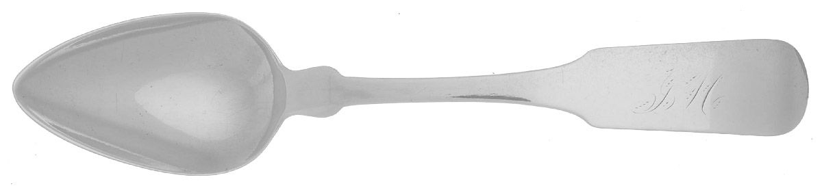 Coin Silver Flatware Teaspoon by Charles C Shaver-1