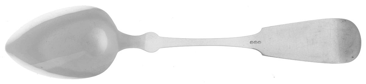 Coin Silver Flatware Tablespoon (Serving Spoon) by Charles C Shaver-2