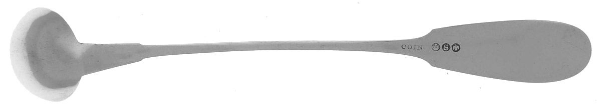 Coin Silver Flatware Mustard Spoon by Charles C Shaver-2