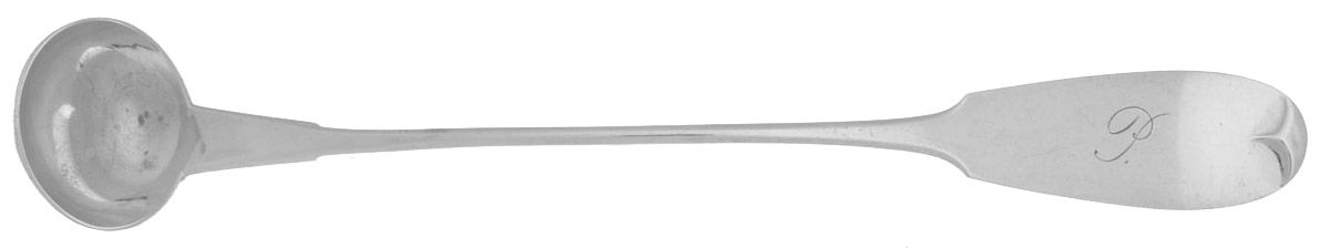 Coin Silver Flatware Mustard Spoon by Charles C Shaver-1