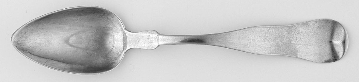 Coin Silver Flatware Teaspoon by C A W Crosby-1