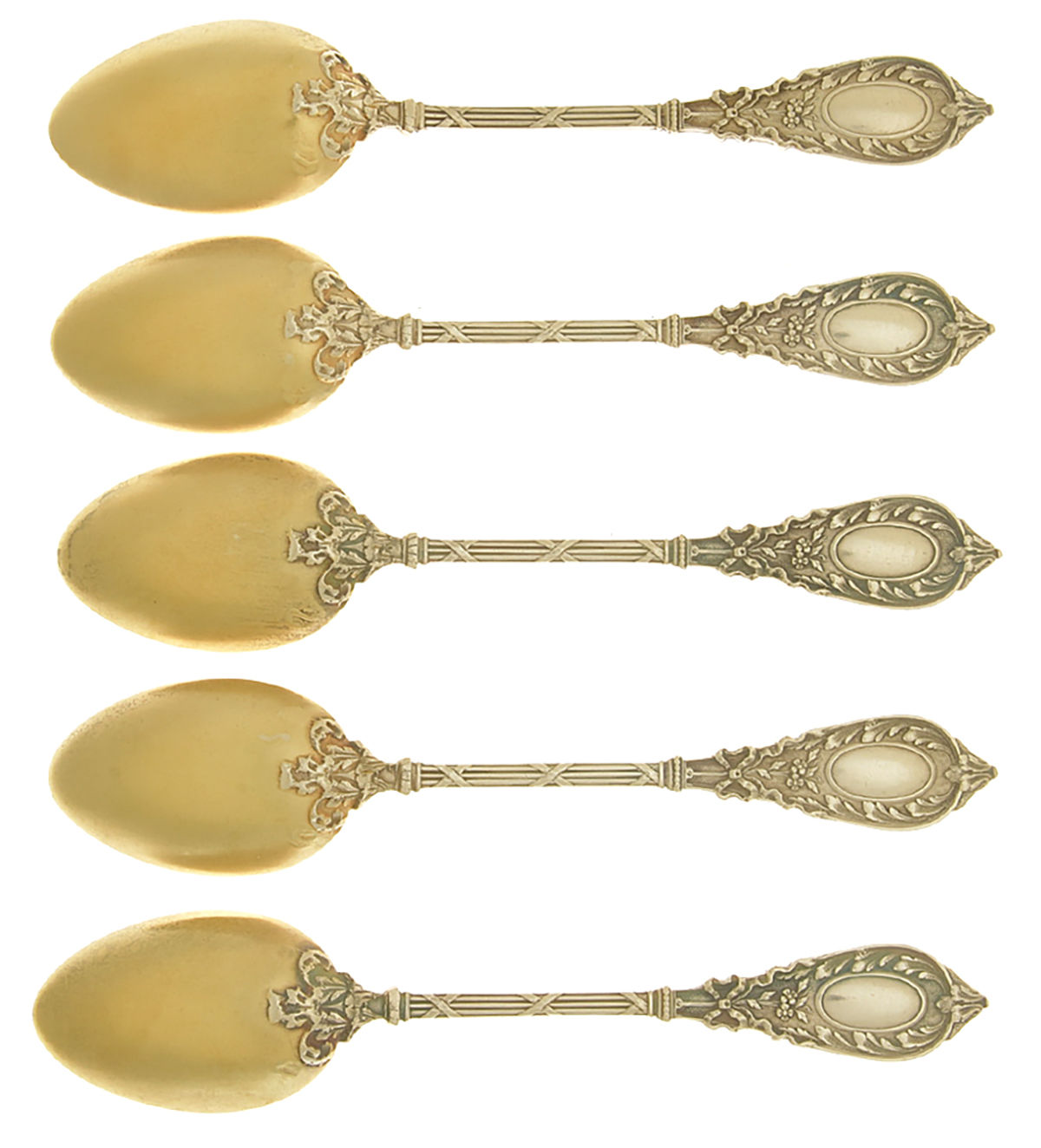 CTF17 (Sterling) (Set of 5) Demitasse Spoons by Christofle France-3