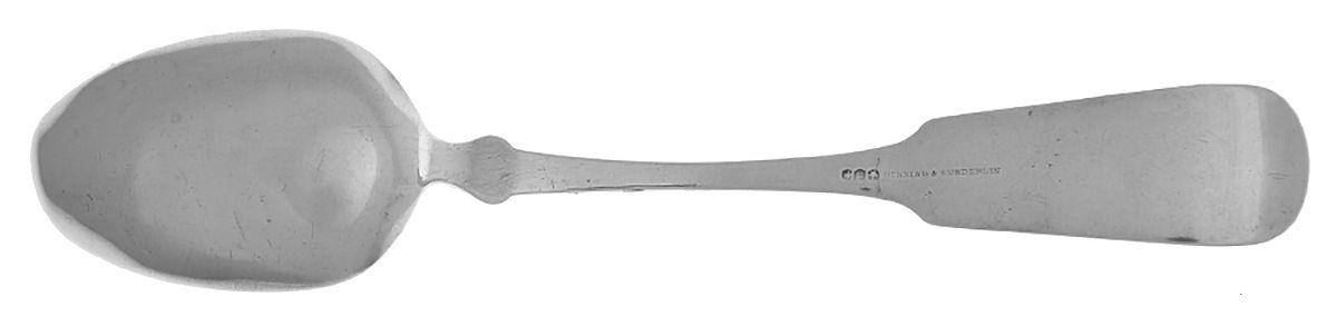 Coin Silver Flatware Tablespoon (Serving Spoon) by Dunning & Sunderlin-2