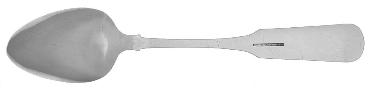 Coin Silver Flatware Tablespoon (Serving Spoon) by Daniel Warner-2