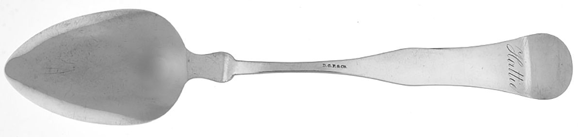 Coin Silver Flatware Tablespoon (Serving Spoon) by D C Percival & Co-2