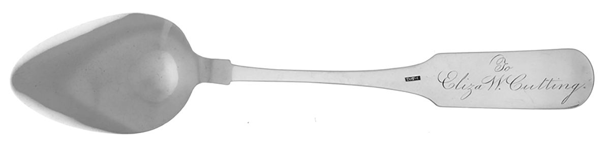 Coin Silver Flatware Tablespoon (Serving Spoon) by D.T. Goodhue-2