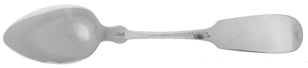 Coin Silver Flatware Teaspoon by Edwin W Trask-2