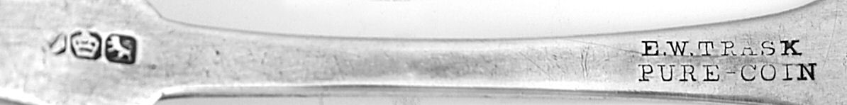 Coin Silver Flatware Teaspoon by Edwin W Trask-3