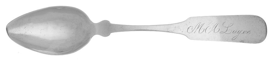 Coin Silver Flatware Teaspoon by Edwin Comfort Newbury-1