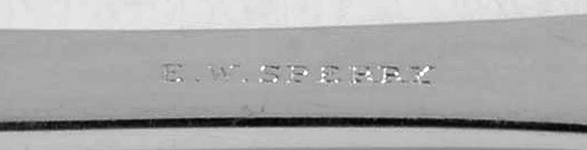 Coin Silver Flatware Tablespoon (Serving Spoon) by Egbert William Sperry-3