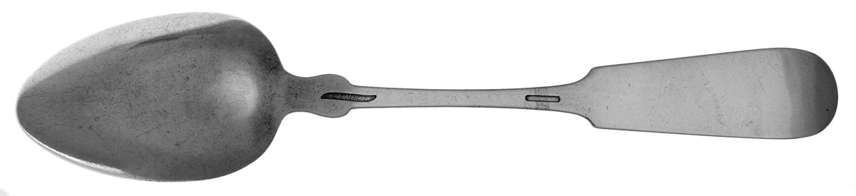 Coin Silver Flatware Tablespoon (Serving Spoon) by Edward F Miller-2