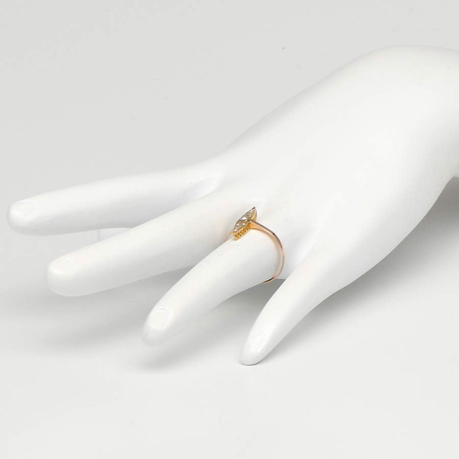 14KY Victorian Antique Diamond & Seed Pearl Ring-5