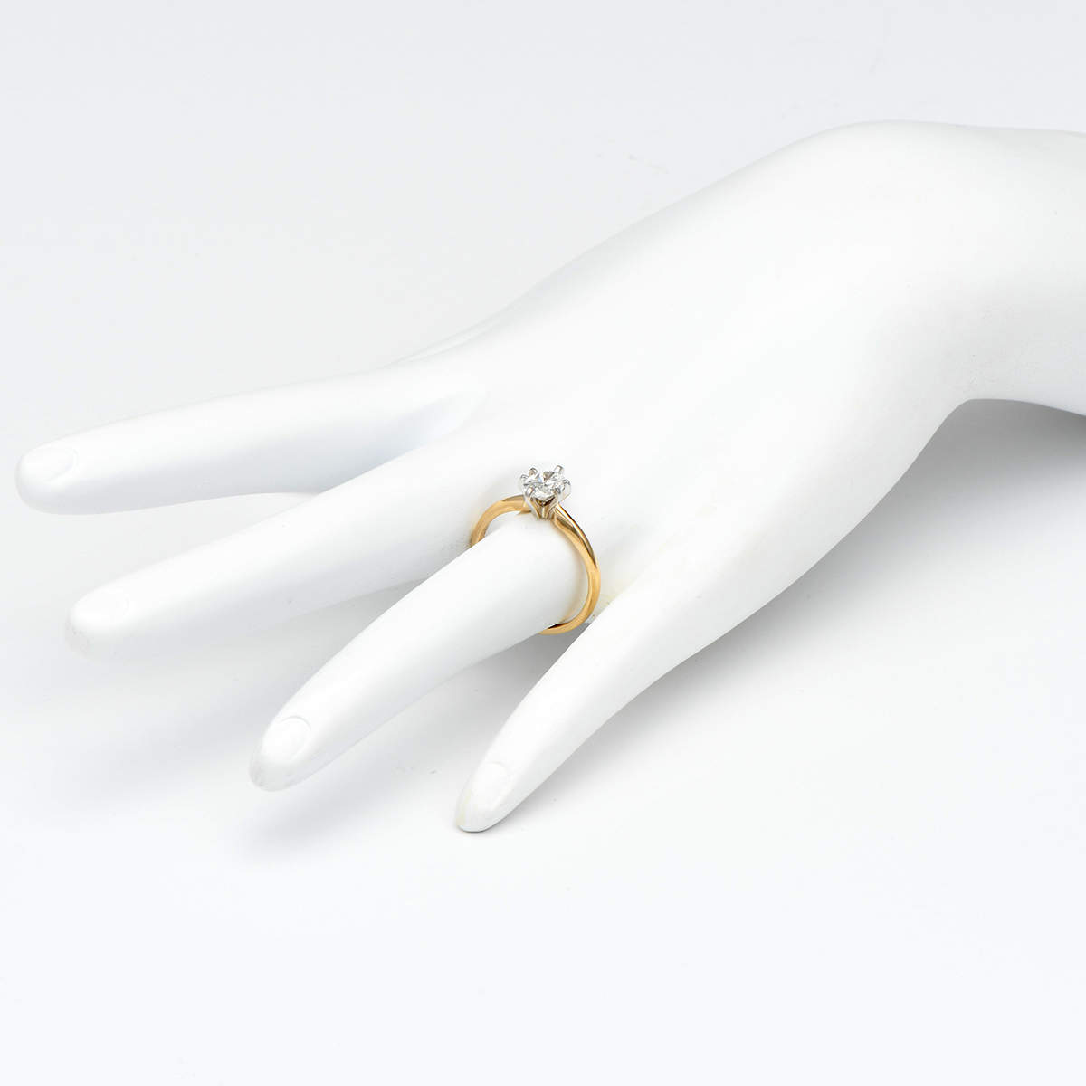 14KW Oval Diamond (.76) Solitaire Ring-5