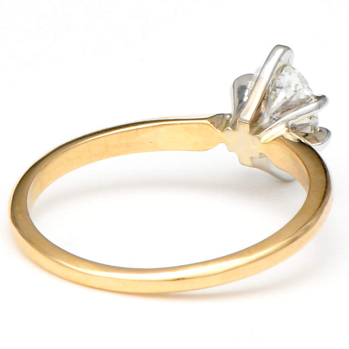 14KW Oval Diamond (.76) Solitaire Ring-2