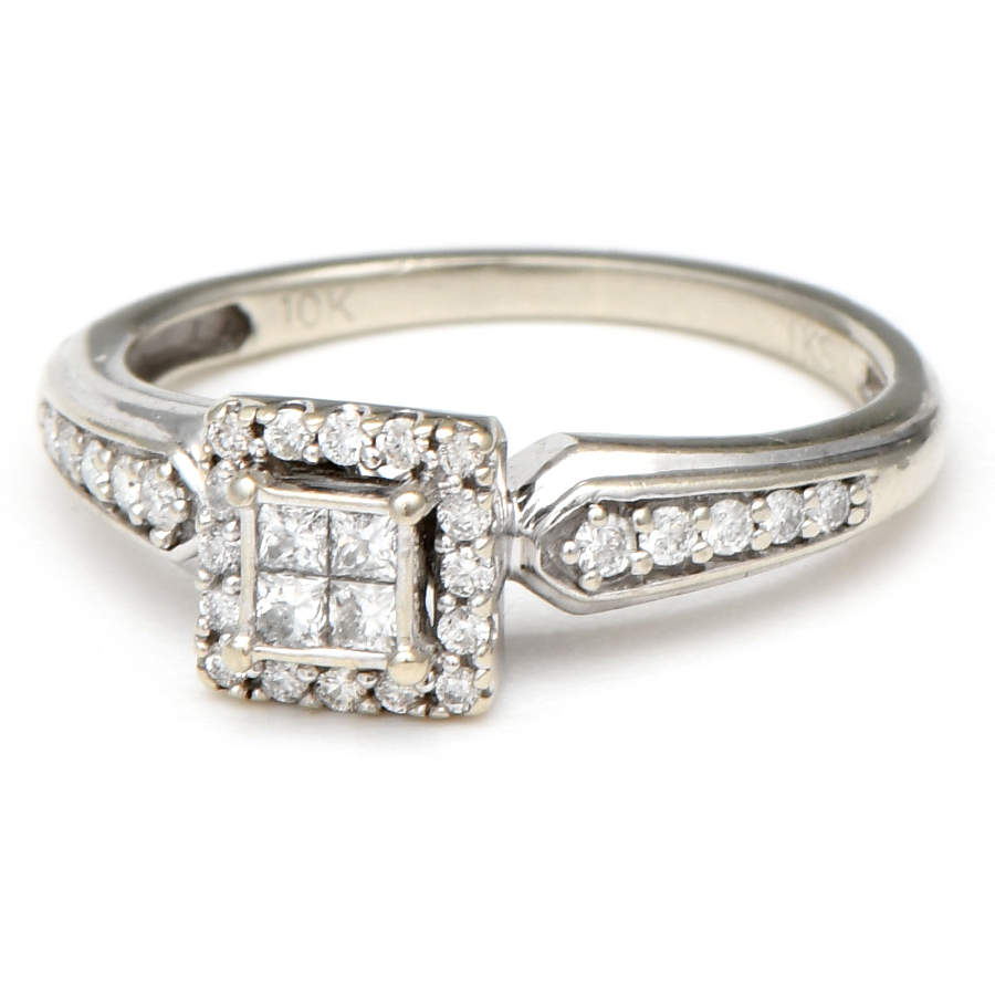 10KW Invisible Set Diamond(0.24) Ring-1