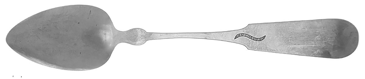 Coin Silver Flatware Dessert/Oval Soup Spoon by Ebenezer Eaton Bailey-2