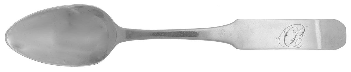 Coin Silver Flatware Teaspoon by Ezekiel Burr-1
