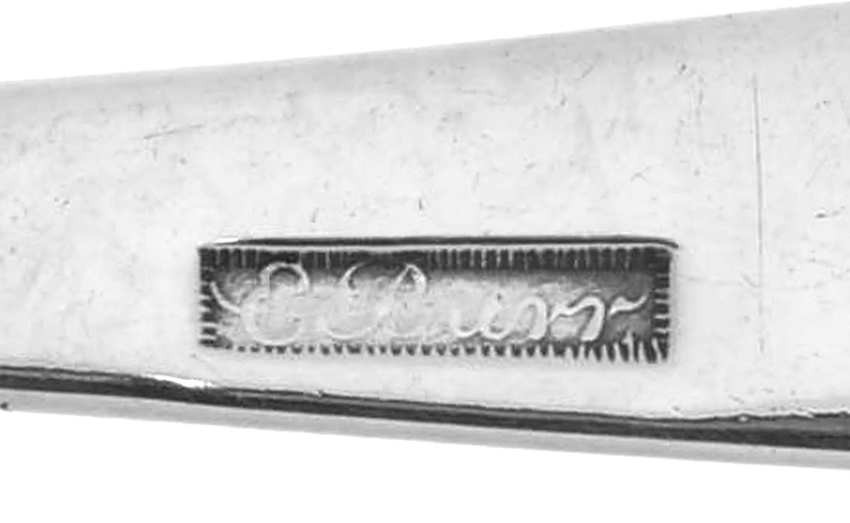 Coin Silver Flatware Tablespoon (Serving Spoon) by Ezekiel Burr-3