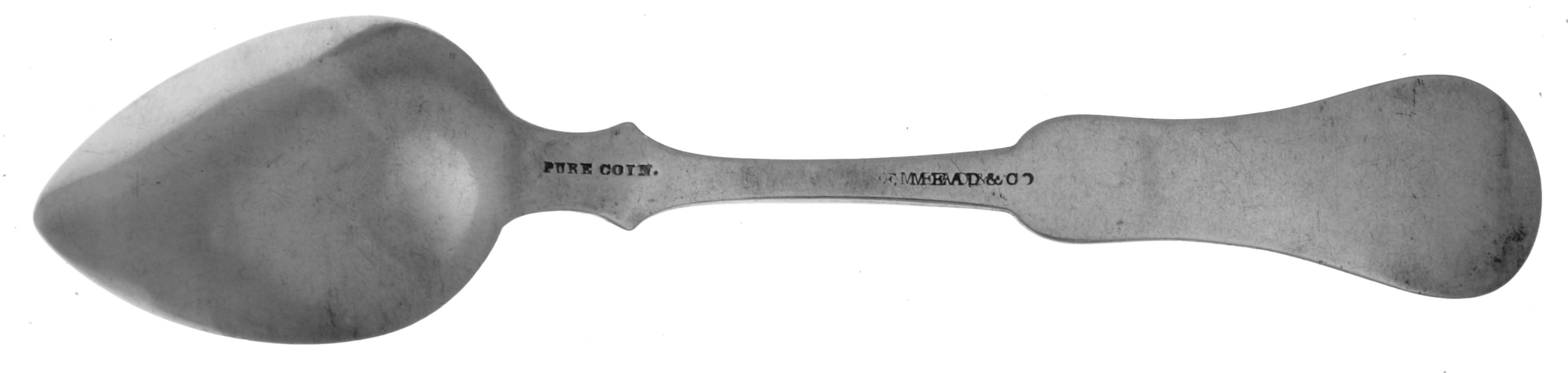 Coin Silver Flatware Teaspoon by Edward Edmund Mead (Meade)-2