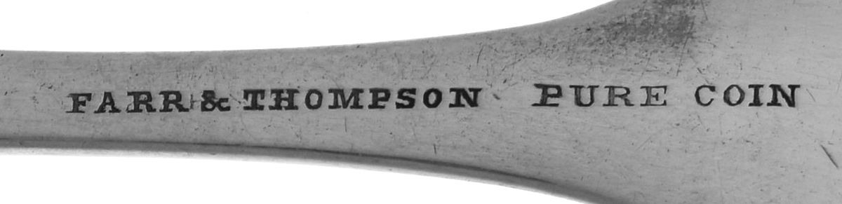 Coin Silver Flatware Teaspoon by John C Farr & C E Thompson-3