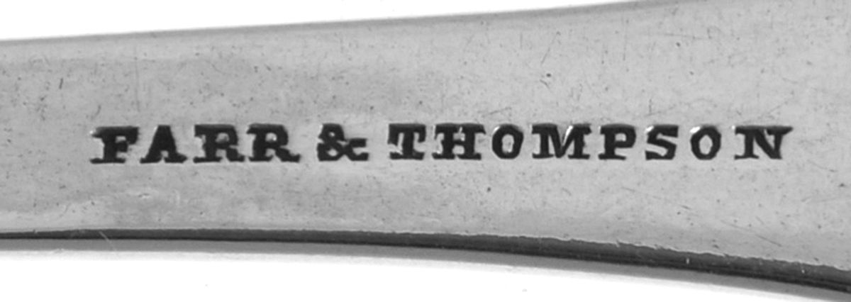 Coin Silver Flatware Dessert/Oval Soup Spoon by John C Farr & C E Thompson-3