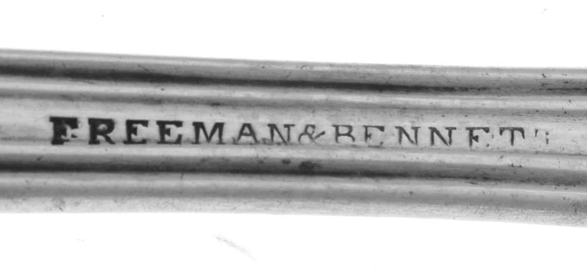 Coin Silver Flatware Solid Gravy Ladle by Freeman & Bennett-3