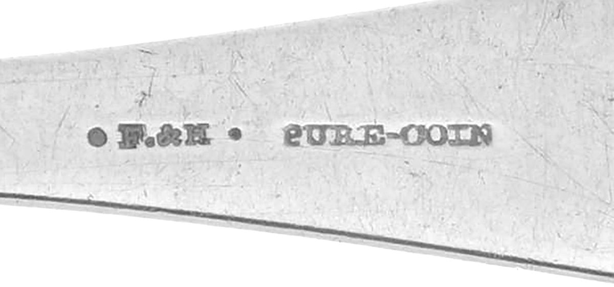 Coin Silver Flatware Tablespoon (Serving Spoon) by Farrington & Hunnewell-3