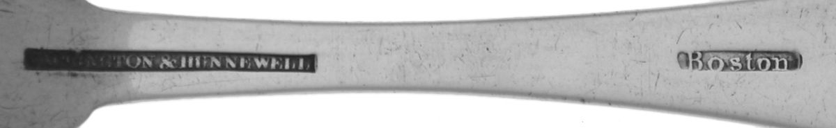 Coin Silver Flatware Tablespoon (Serving Spoon) by Farrington & Hunnewell-3