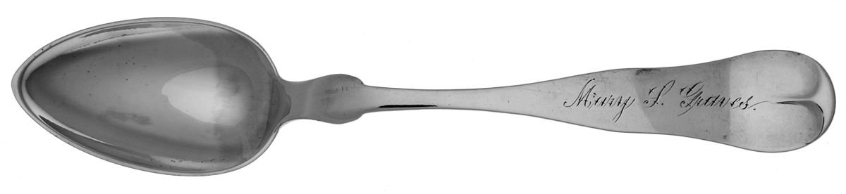 Coin Silver Flatware Dessert/Oval Soup Spoon by Farrington & Hunnewell-1