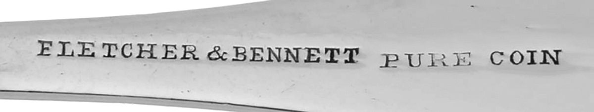 Coin Silver Flatware Tablespoon (Serving Spoon) by Fletcher & Bennett-3