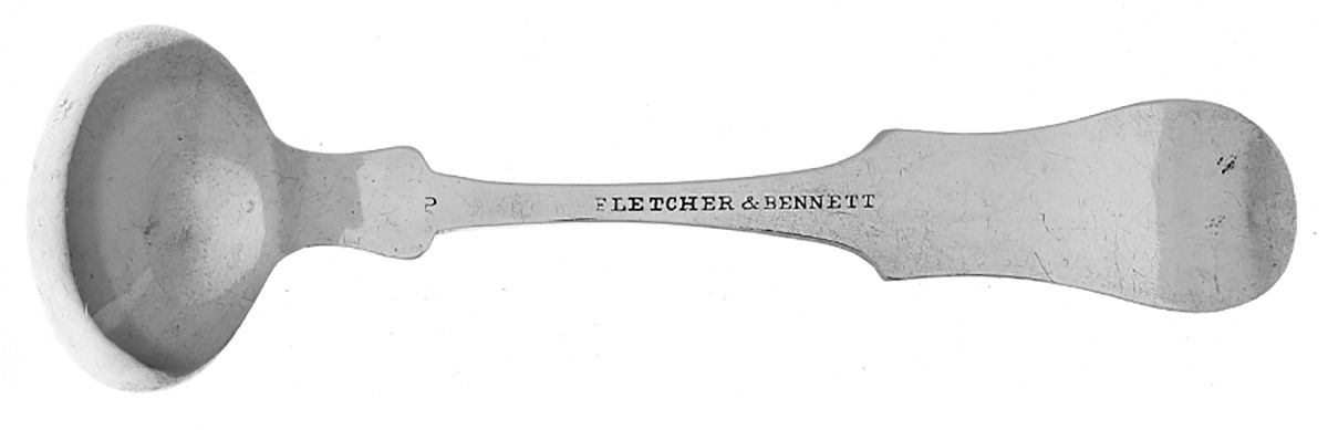 Coin Silver Flatware Master Salt Spoon by Fletcher & Bennett-2