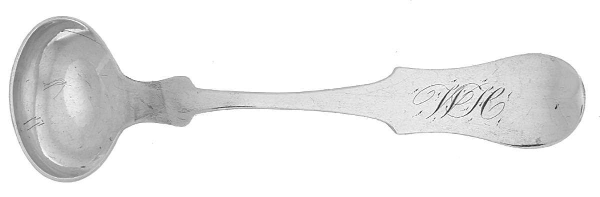 Coin Silver Flatware Master Salt Spoon by Fletcher & Bennett-1