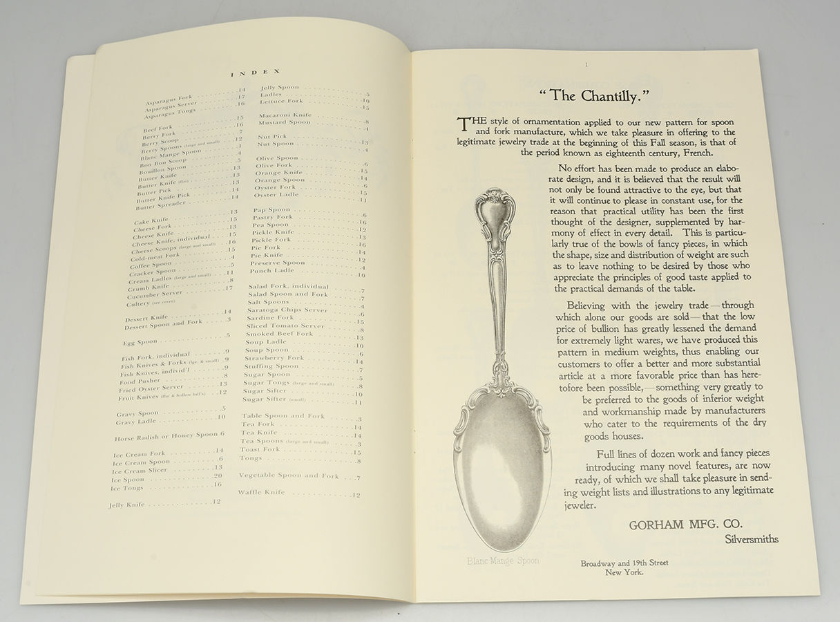 Chantilly (Sterling, 1895, Lion-Anchor-G, No Mono) (Set of 3) Chantilly Catalogs by Gorham Silver-10