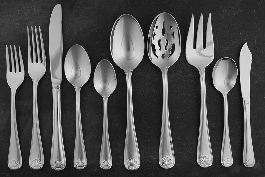 Gorham Silver Gorham Shell (Stainless) 45 Piece Starter Set