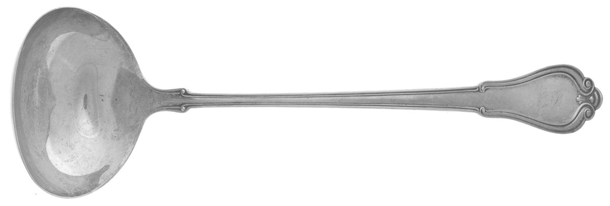 Gorham Silver Norfolk-Villa Norfolk (Sterling) Large Solid Soup Ladle