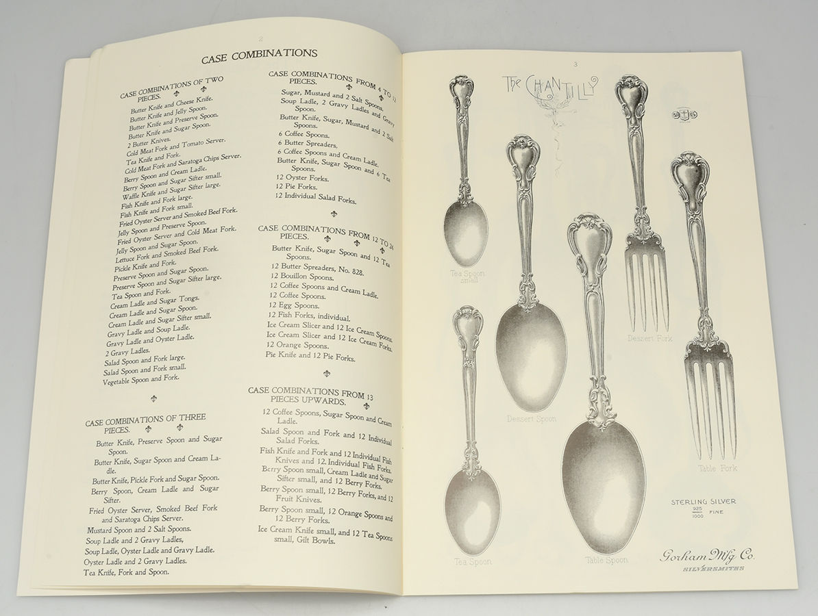 Chantilly (Sterling, 1950, "Gorham", No Monograms) (Set of 3) Chantilly Catalogs by Gorham Silver-11
