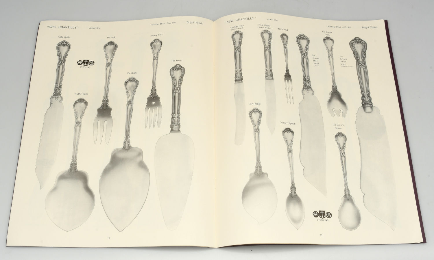Chantilly (Sterling, 1950, "Gorham", No Monograms) (Set of 3) Chantilly Catalogs by Gorham Silver-6
