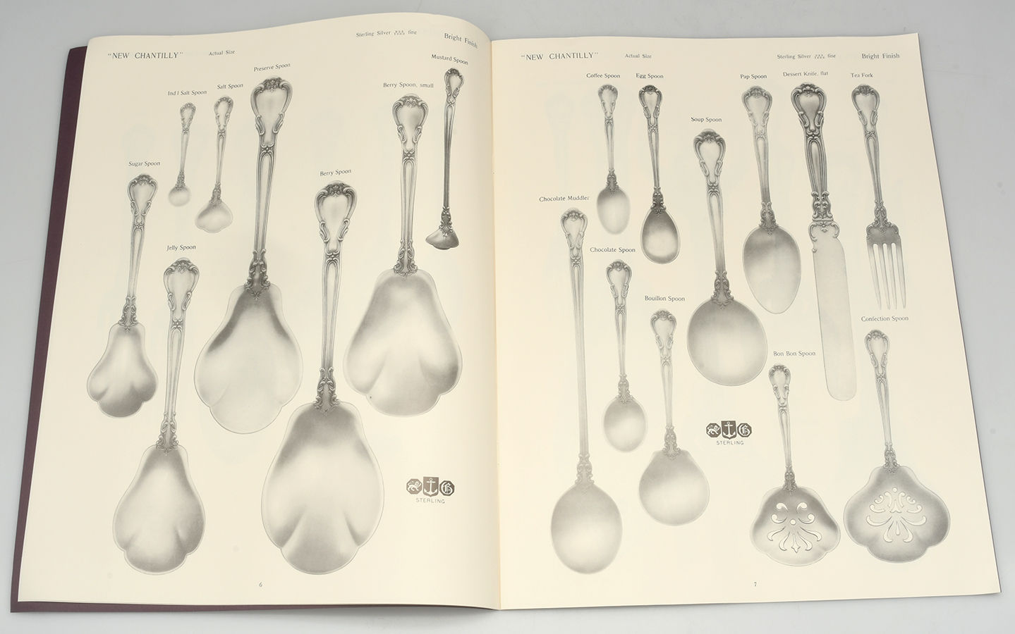 Chantilly (Sterling, 1950, "Gorham", No Monograms) (Set of 3) Chantilly Catalogs by Gorham Silver-5
