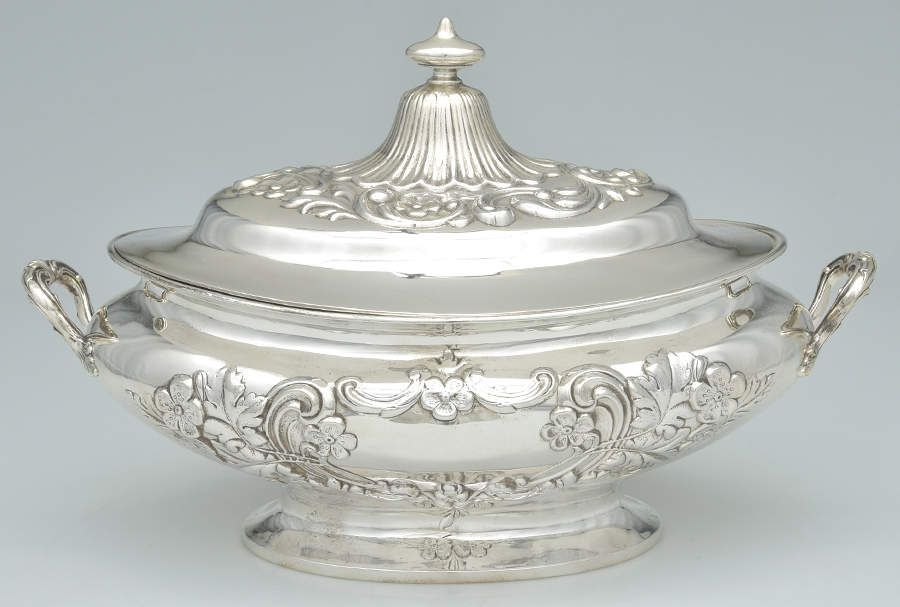 Buttercup (Sterling, Hollowware) Tureen & Lid by Gorham Silver-1