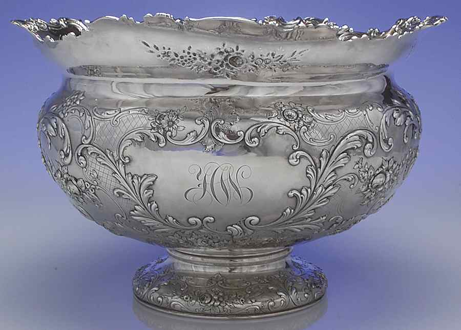 3565 (Sterling, Hollowware) Punch Bowl with Removable Base by Gorham Silver-1