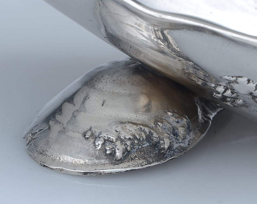 Seashell Theme (Sterling, Hollowware) Oyster Shape Bowl by Gorham Silver-3