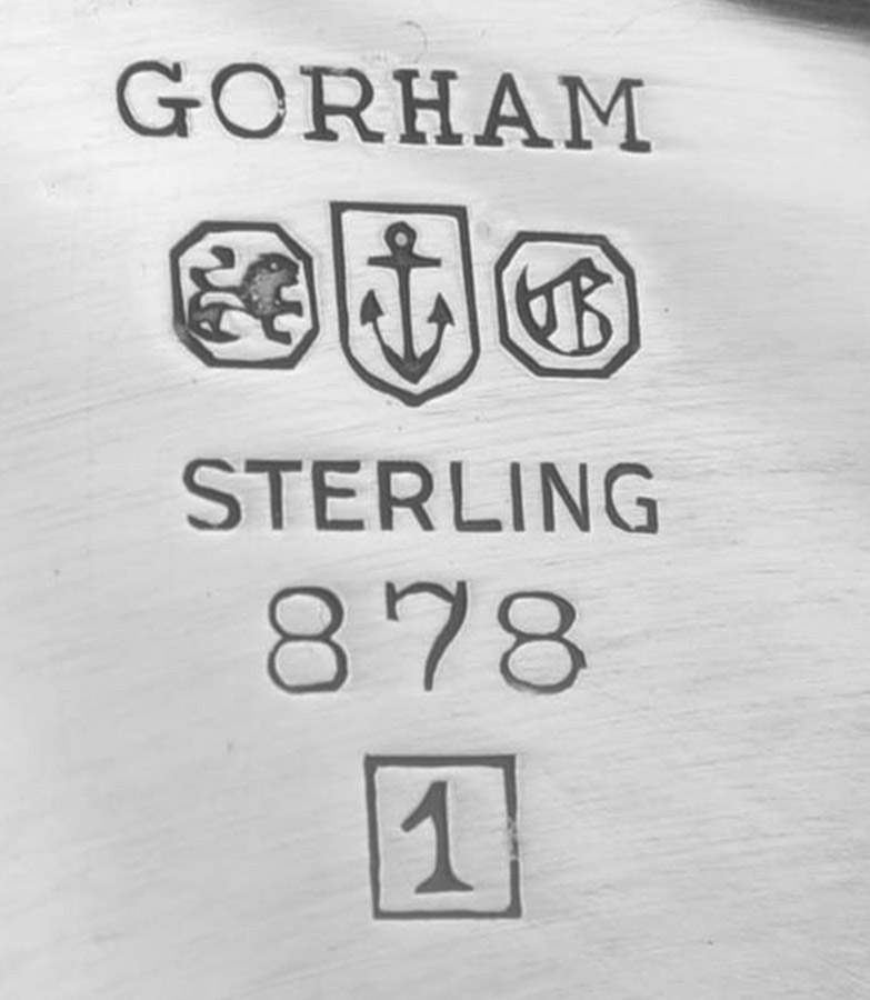 873 (Sterling, Hollowware) 72 Oz Pitcher with Underplate by Gorham Silver-5