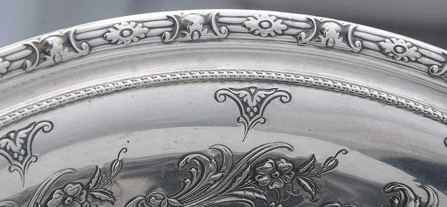 873 (Sterling, Hollowware) 72 Oz Pitcher with Underplate by Gorham Silver-3