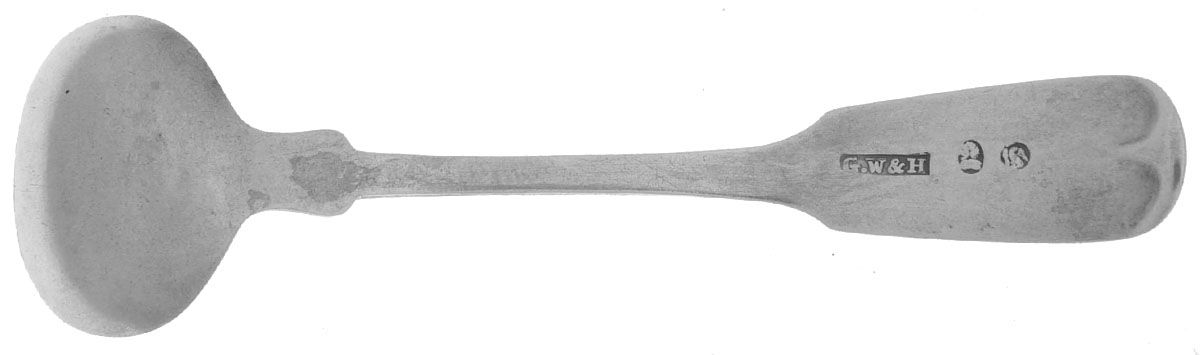 Coin Silver Flatware Master Salt Spoon by Gale, Wood & Hughes-2