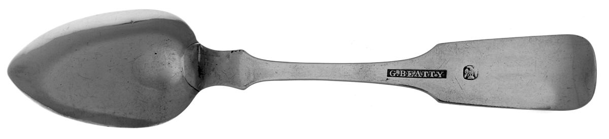Coin Silver Flatware Teaspoon by G. Beatty-2